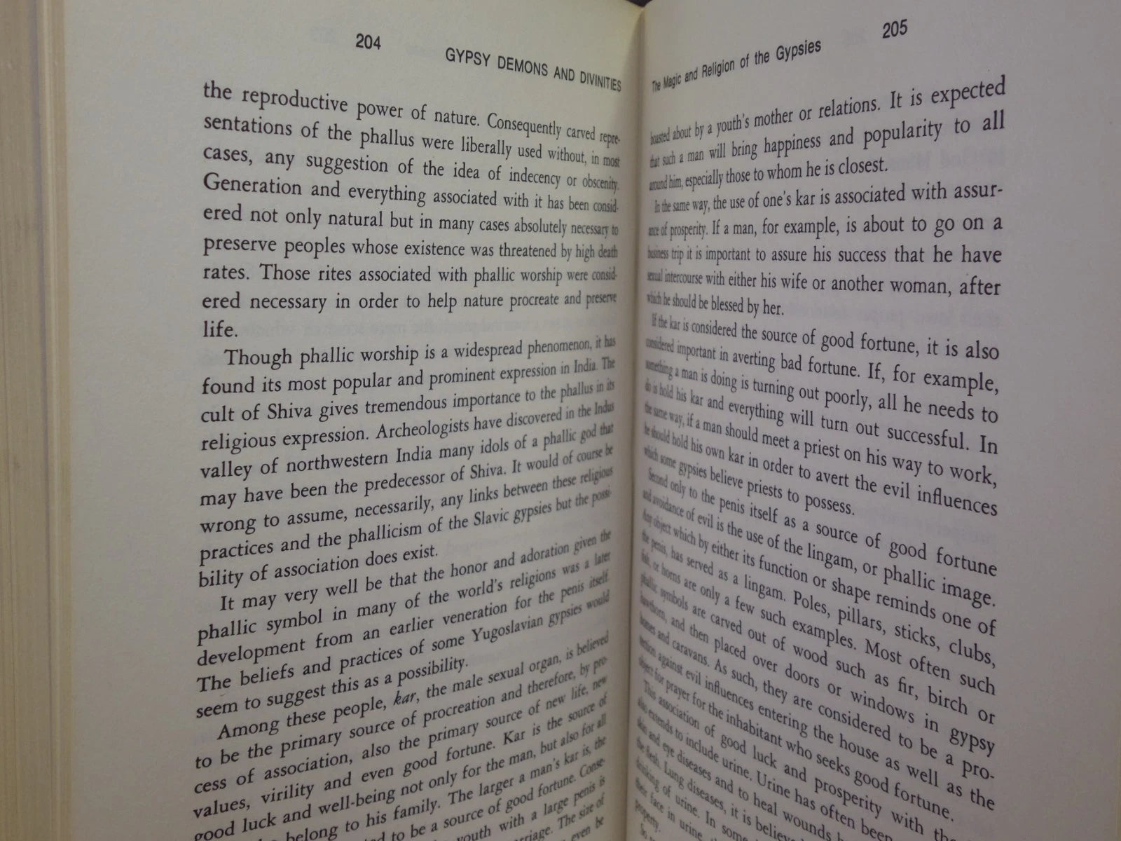GYPSY DEMONS AND DIVINITIES: THE MAGICAL & SUPERNATURAL PRACTICES OF THE GYPSIES BY E.B. TRIGG 1975