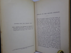 THE DESCENT OF MAN BY CHARLES DARWIN 1888 IN TWO VOLUMES