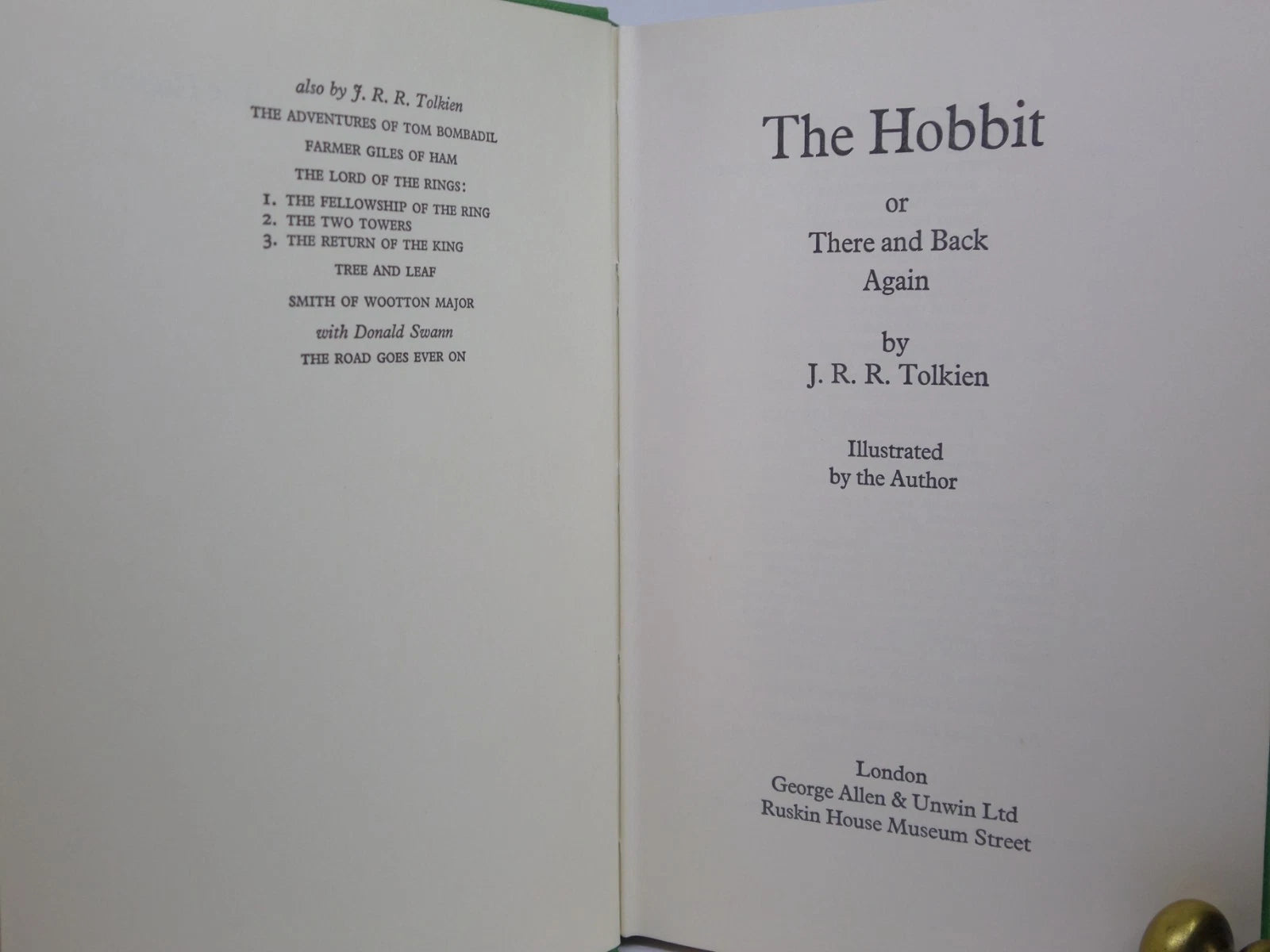 THE HOBBIT BY J.R.R. TOLKIEN 1974