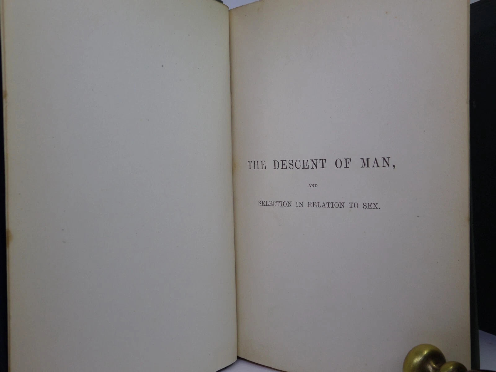 THE DESCENT OF MAN BY CHARLES DARWIN 1888 IN TWO VOLUMES