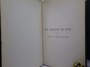 THE DESCENT OF MAN BY CHARLES DARWIN 1888 IN TWO VOLUMES