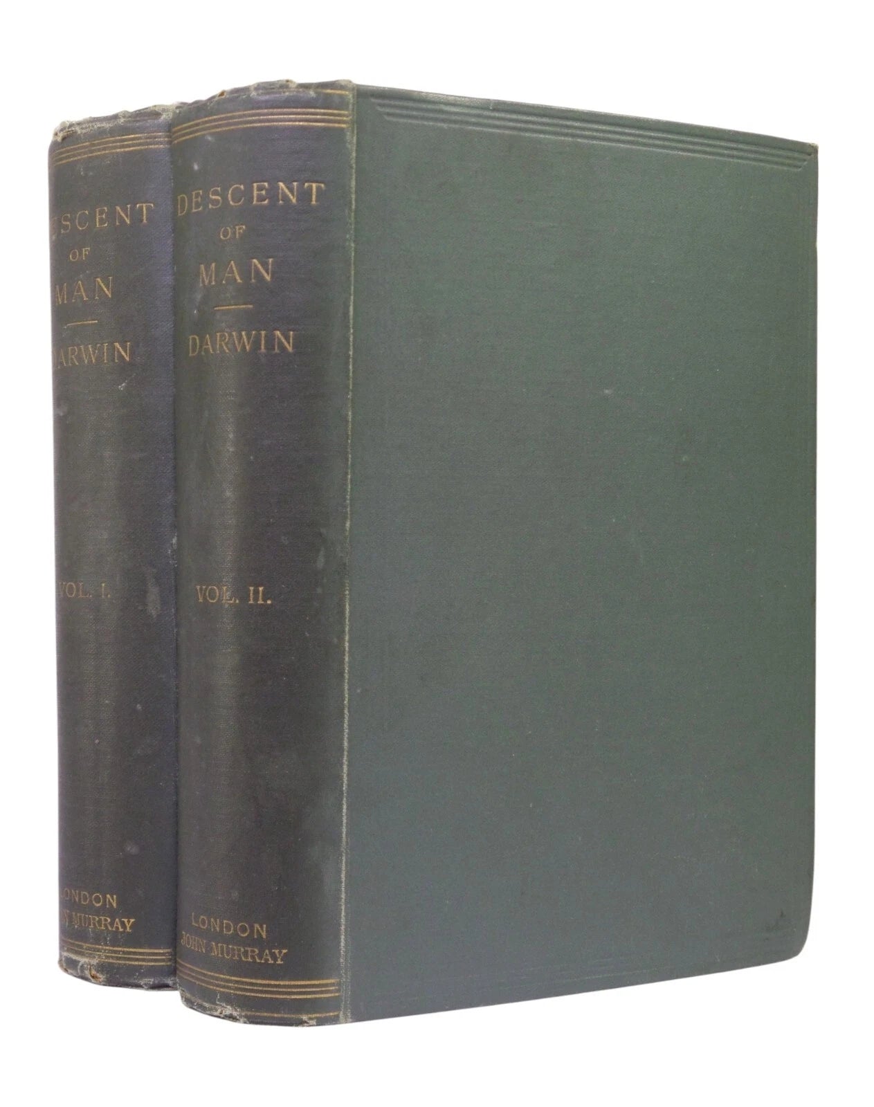 THE DESCENT OF MAN BY CHARLES DARWIN 1888 IN TWO VOLUMES