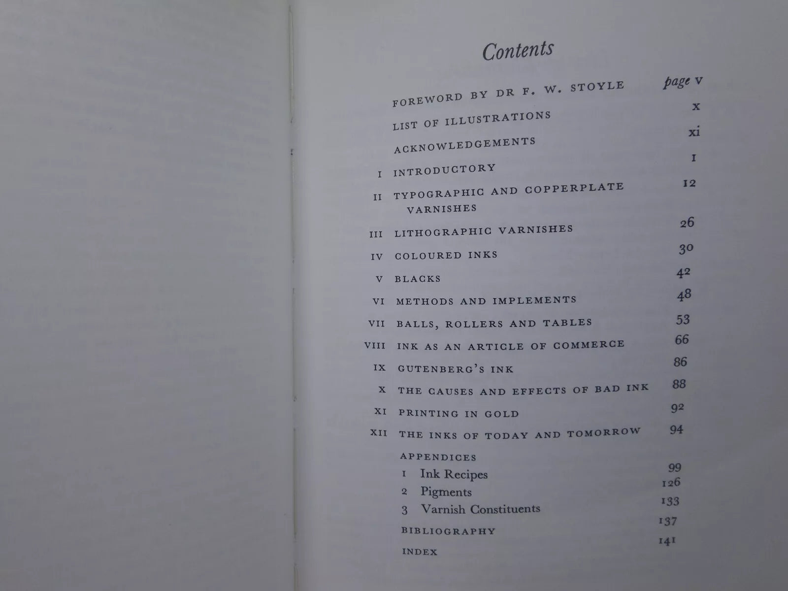 HISTORY OF PRINTING INK, BALLS AND ROLLERS 1440-1850 BY C.H. BLOY 1967