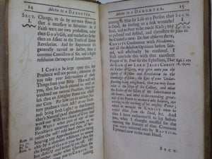 RELIGIOUS AND CHRISTIAN ADVICE TO A DAUGHTER WRITTEN BY A LADY 1714