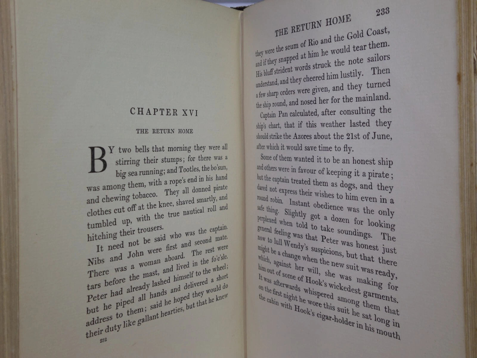PETER AND WENDY BY J.M. BARRIE 1911 FIRST EDITION