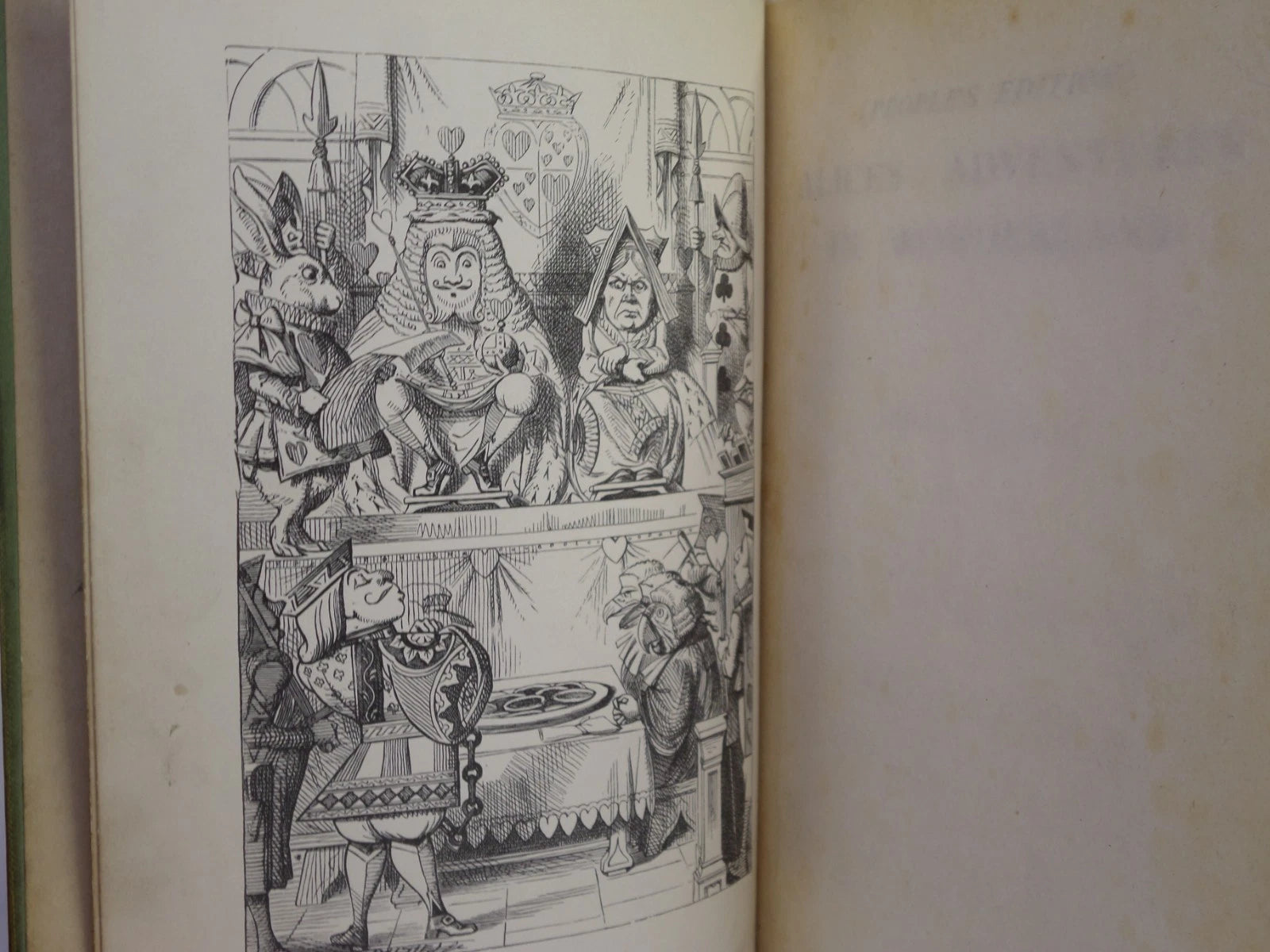 ALICE'S ADVENTURES IN WONDERLAND BY LEWIS CARROLL 1898 PEOPLE'S EDITION