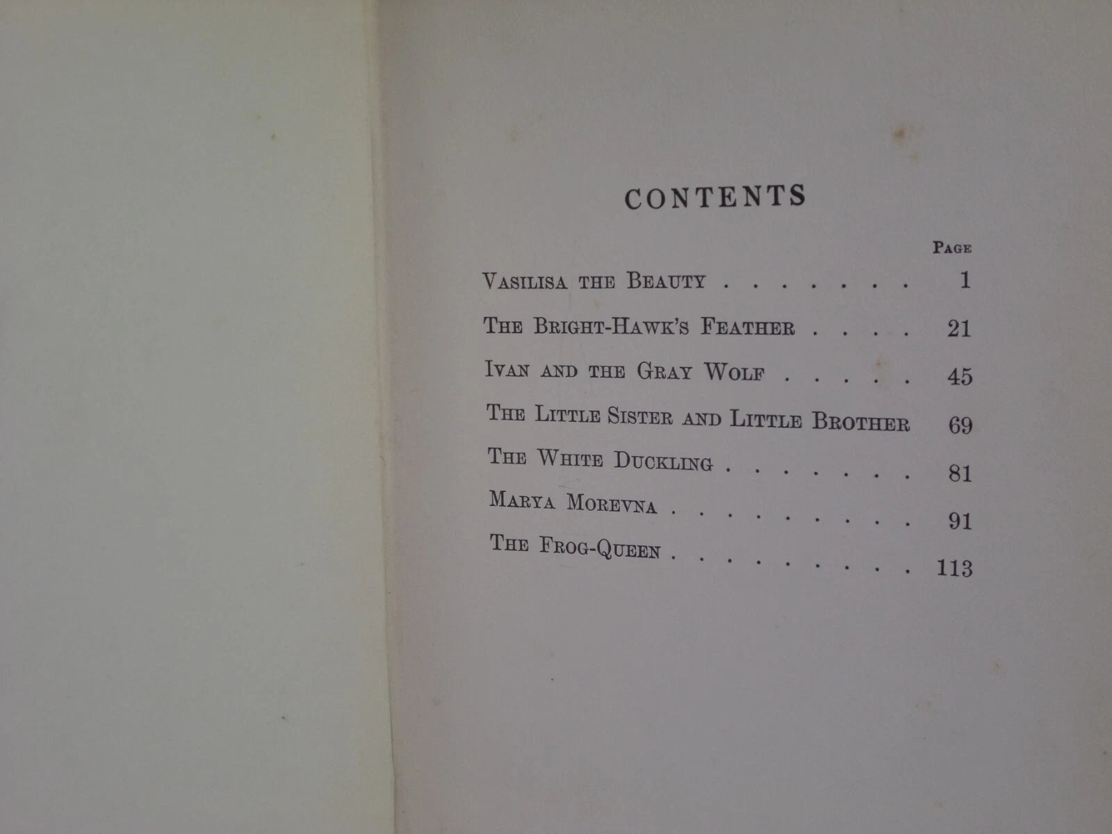 THE RUSSIAN FAIRY BOOK TRANSLATED BY NATHAN HASKELL DOLE 1908