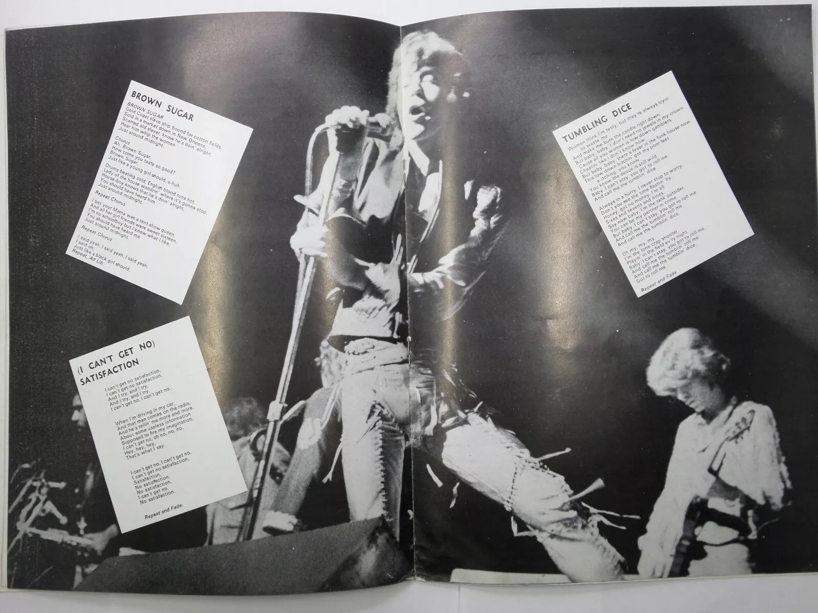 ROLLING STONES SOUVENIR PROGRAMME GERMAN TOUR 1970'S DUAL LANGUAGE