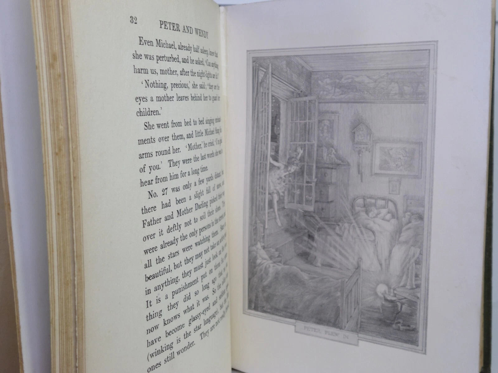 PETER AND WENDY BY J.M. BARRIE 1911 FIRST EDITION