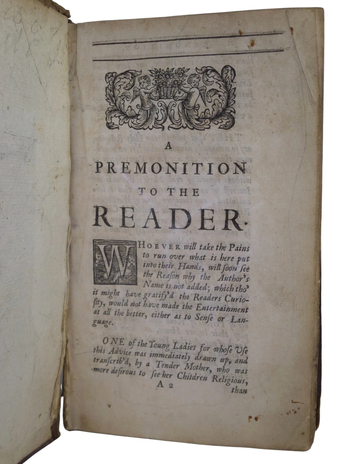 RELIGIOUS AND CHRISTIAN ADVICE TO A DAUGHTER WRITTEN BY A LADY 1714