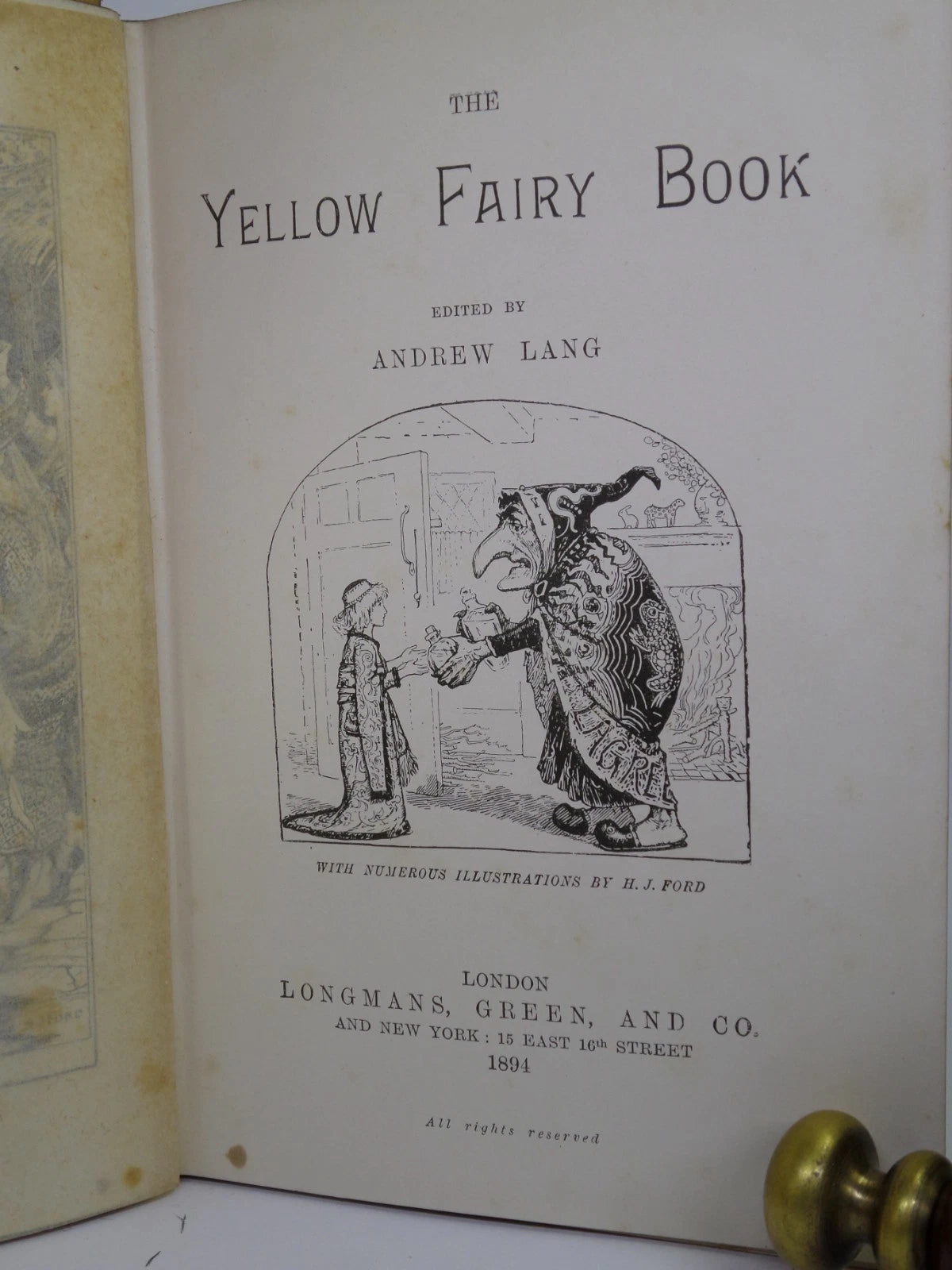 THE YELLOW FAIRY BOOK BY ANDREW LANG 1894 FIRST EDITION