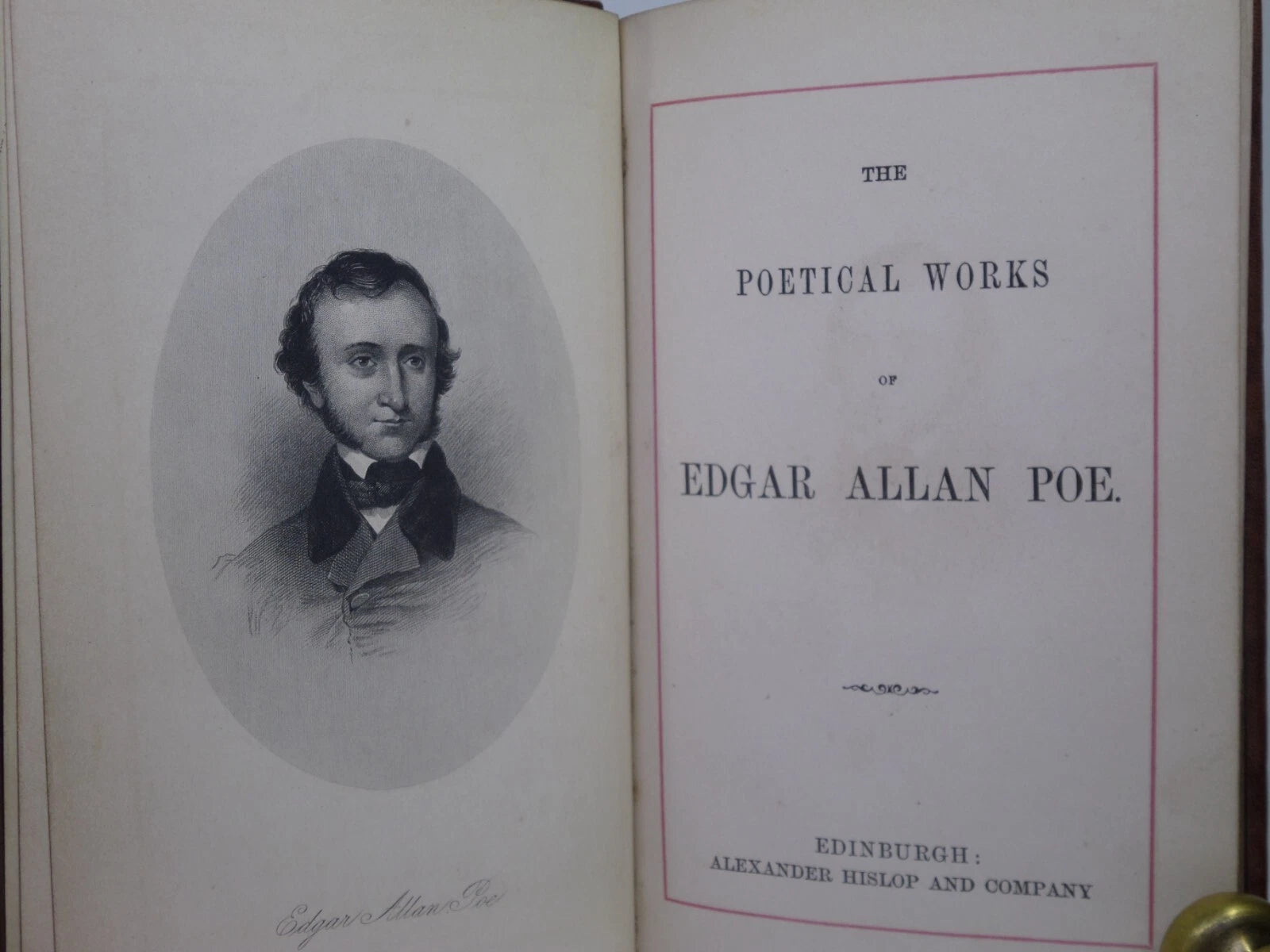 THE POETICAL WORKS OF EDGAR ALLAN POE C.1870