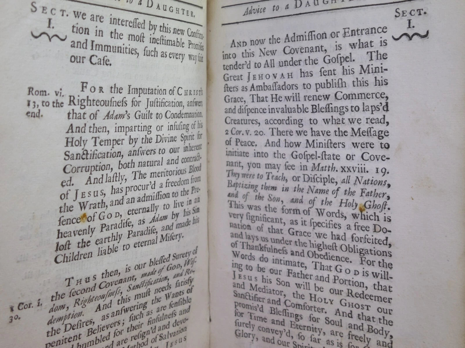 RELIGIOUS AND CHRISTIAN ADVICE TO A DAUGHTER WRITTEN BY A LADY 1714