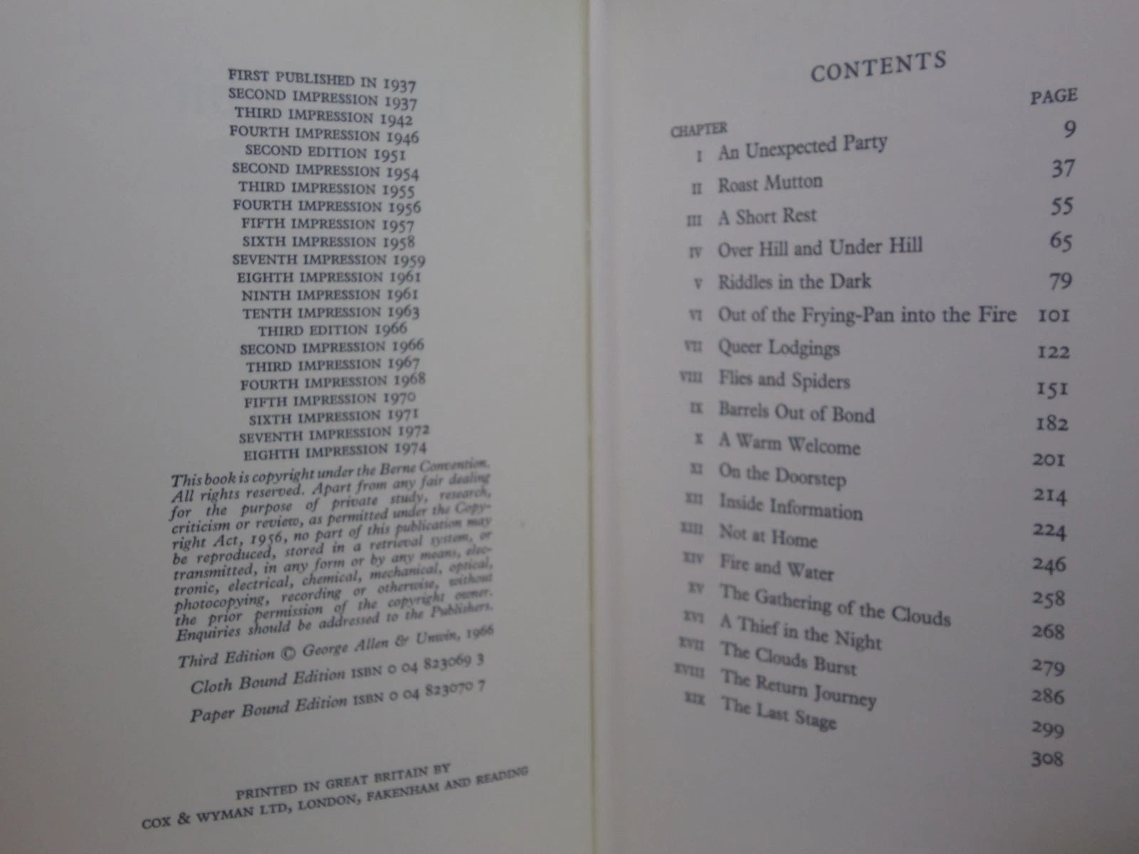 THE HOBBIT BY J.R.R. TOLKIEN 1974