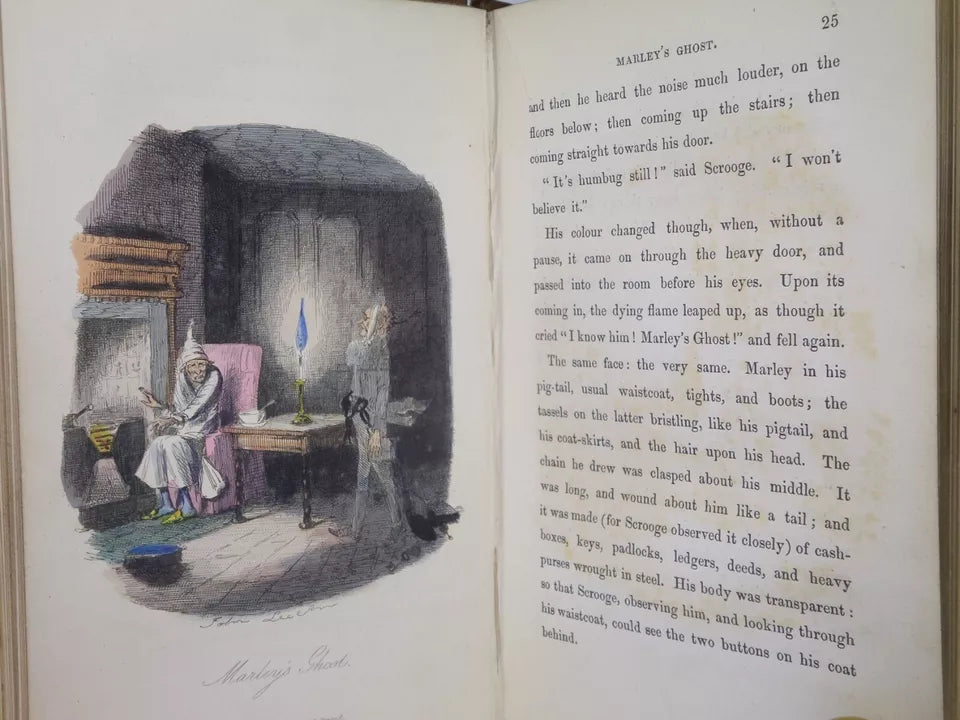 A CHRISTMAS CAROL BY CHARLES DICKENS 1844 FOURTH EDITION