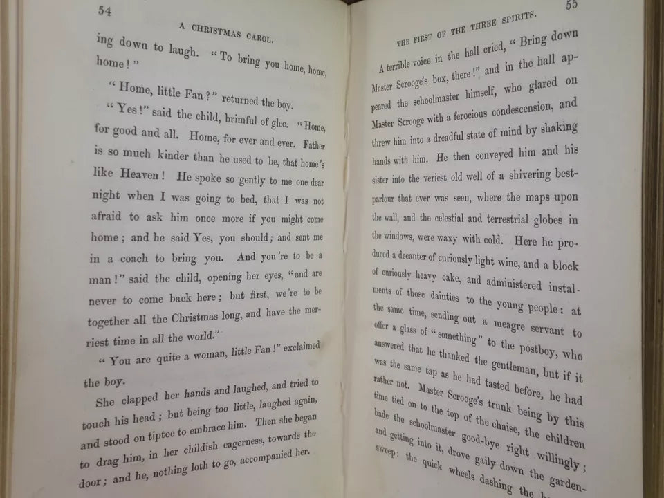 A CHRISTMAS CAROL BY CHARLES DICKENS 1844 FOURTH EDITION