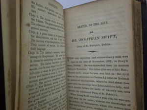 GULLIVER'S TRAVELS BY JONATHAN SWIFT 1808 FINE LEATHER BINDING