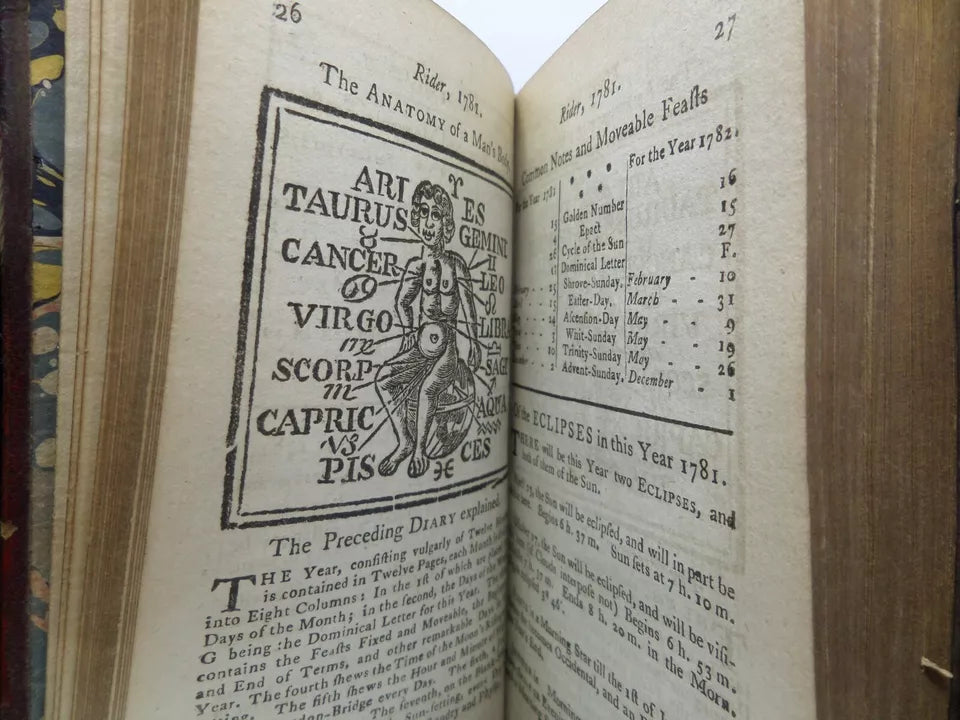 THE COURT & CITY REGISTER; OR, GENTLEMAN'S COMPLETE ANNUAL CALENDAR FOR 1781 BY RICHARD SAUNDERS