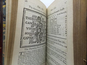 THE COURT & CITY REGISTER; OR, GENTLEMAN'S COMPLETE ANNUAL CALENDAR FOR 1781 BY RICHARD SAUNDERS