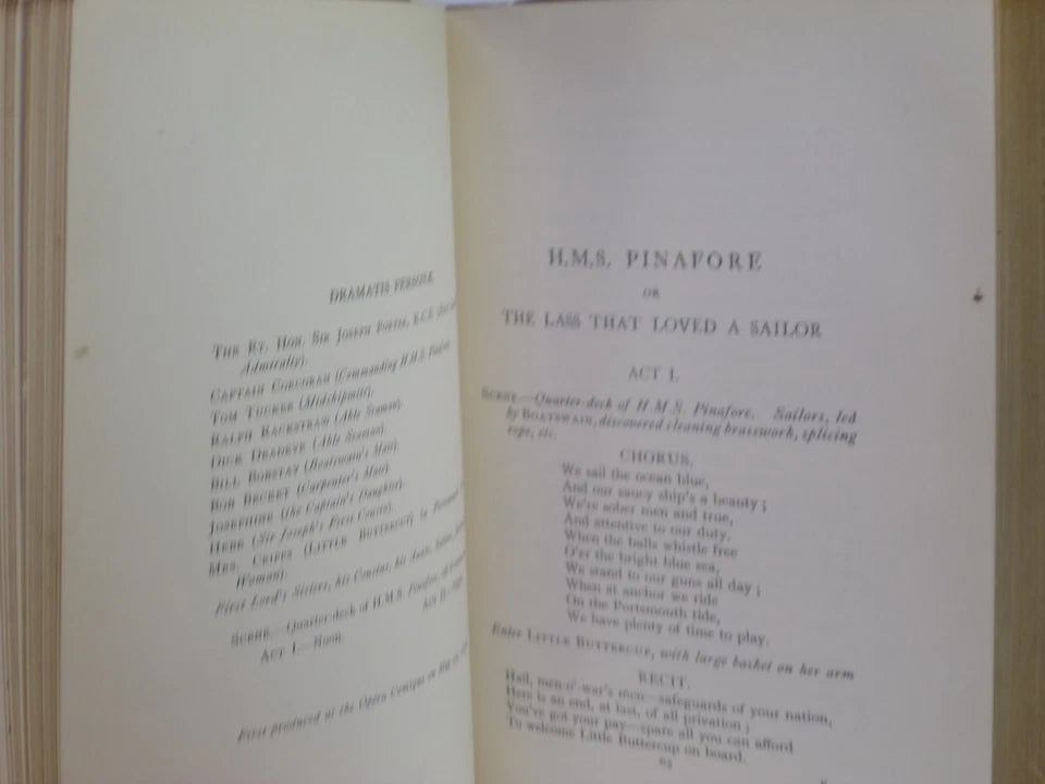 THE SAVOY OPERAS: BEING THE COMPLETE TEXT OF THE GILBERT & SULLIVAN OPERAS 1927 FINE BINDING