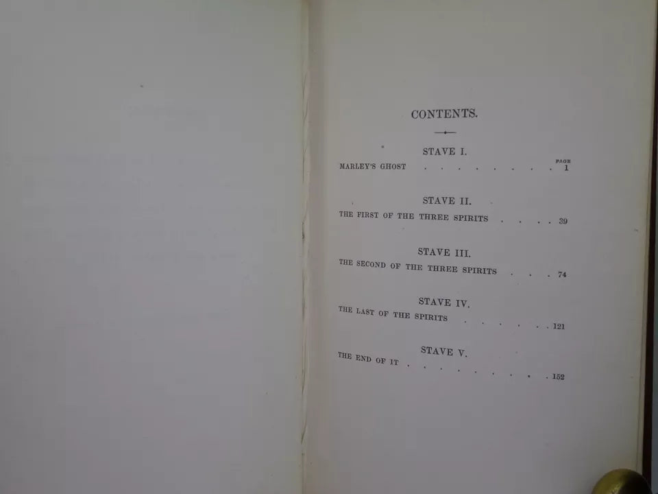 A CHRISTMAS CAROL BY CHARLES DICKENS 1844 FOURTH EDITION
