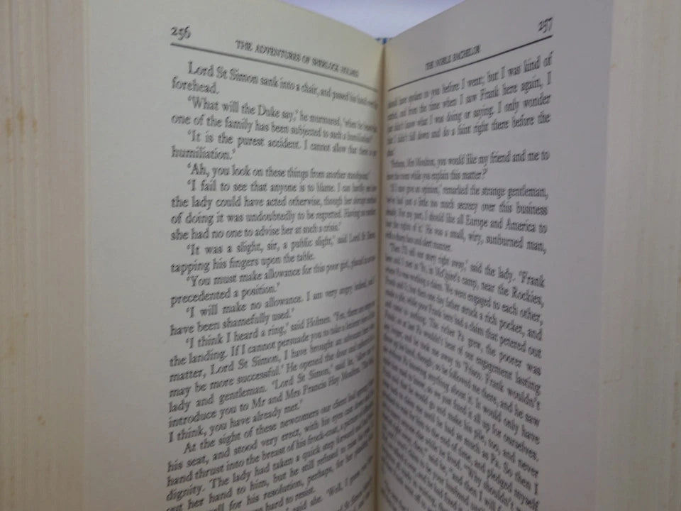 THE ADVENTURES AND MEMOIRS OF SHERLOCK HOLMES BY ARTHUR CONAN DOYLE 1974 FINE BINDING