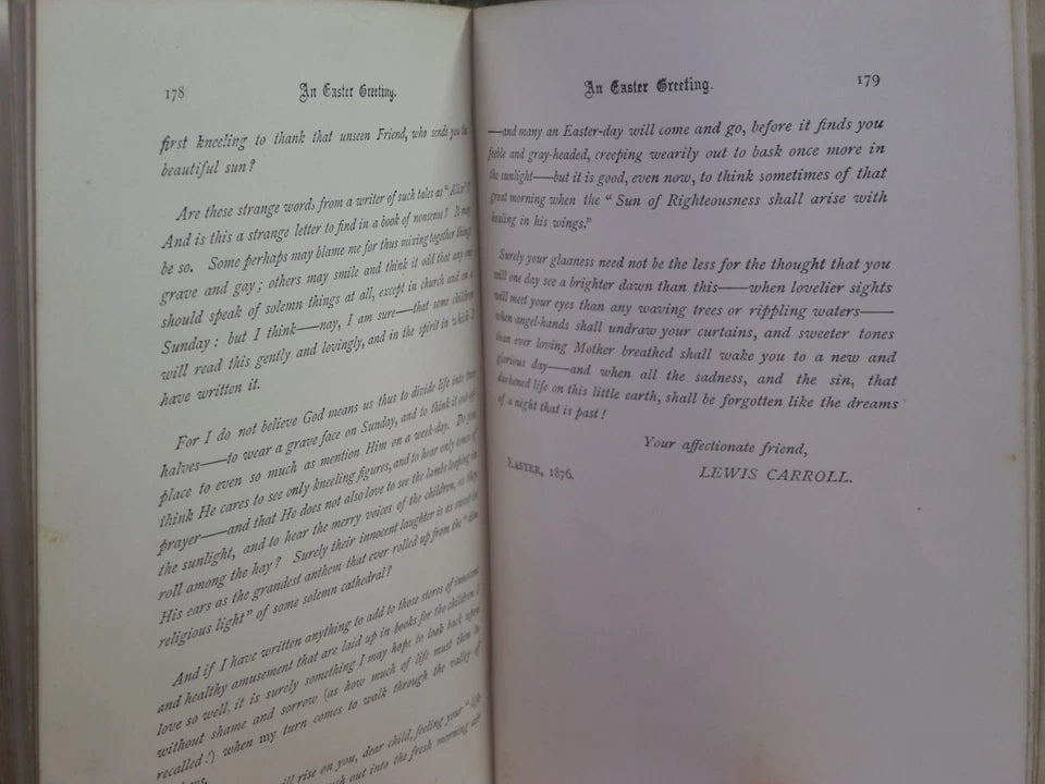 ALICE'S ADVENTURES IN WONDERLAND BY LEWIS CARROLL 1898 PEOPLE'S EDITION