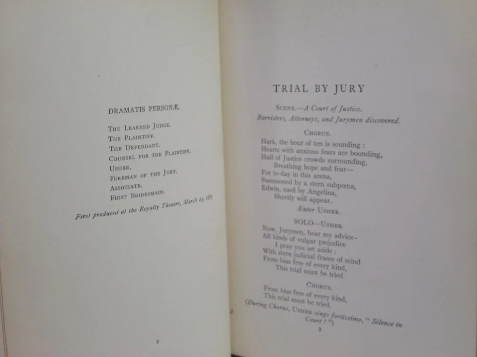 THE SAVOY OPERAS: BEING THE COMPLETE TEXT OF THE GILBERT & SULLIVAN OPERAS 1927 FINE BINDING