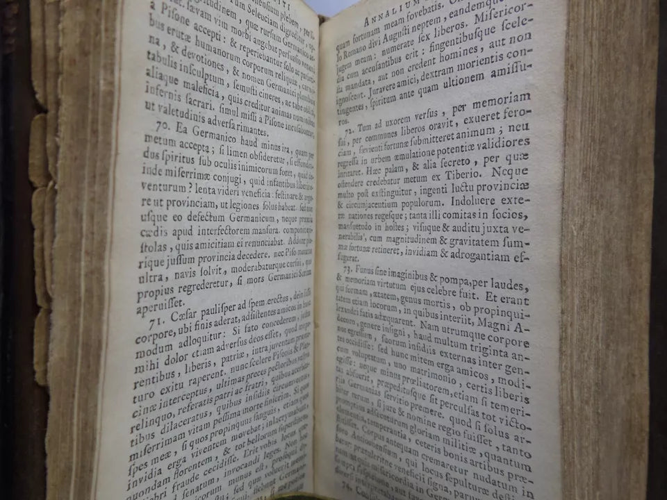 C. CORNELIUS TACITUS CUM OPTIMIS EXEMPLARIBUS COLLATUS 1678 COEVAL BINDING