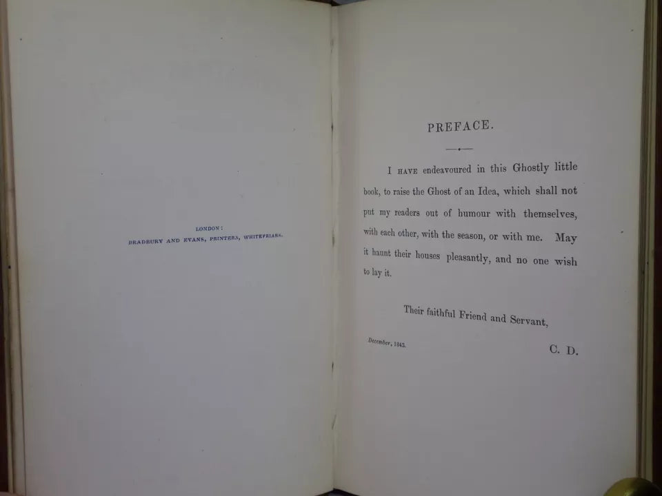A CHRISTMAS CAROL BY CHARLES DICKENS 1844 FOURTH EDITION