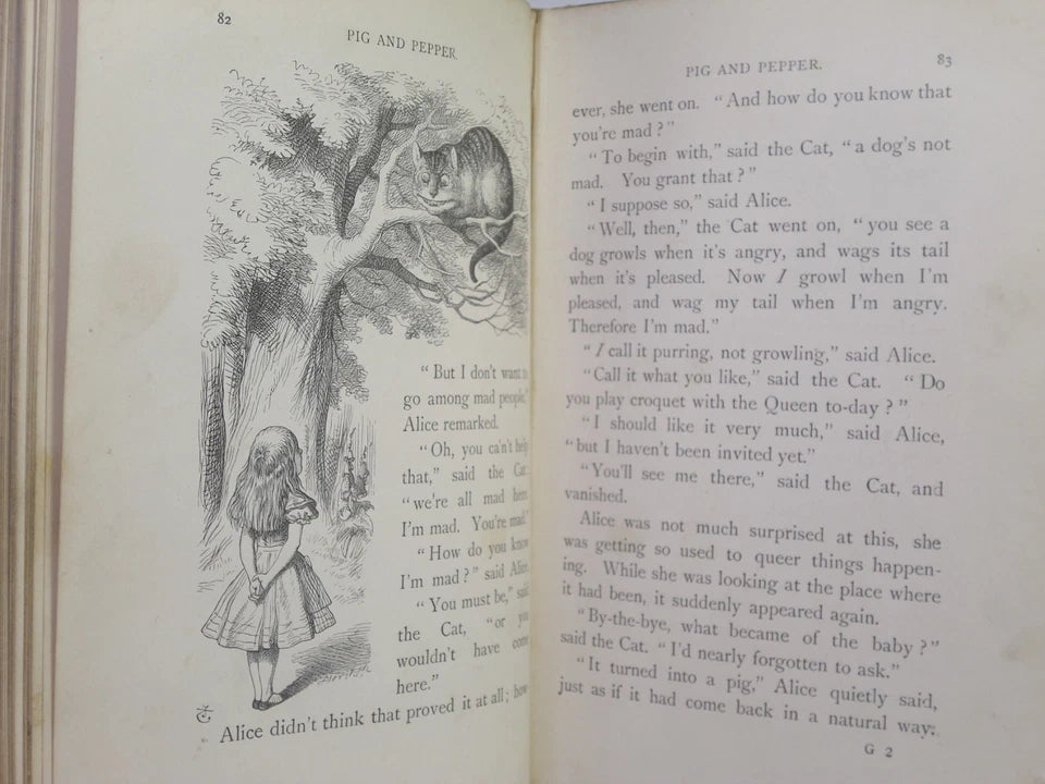 ALICE'S ADVENTURES IN WONDERLAND BY LEWIS CARROLL 1898 PEOPLE'S EDITION