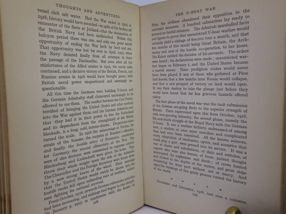 THOUGHTS AND ADVENTURES BY WINSTON S. CHURCHILL 1932