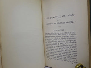 THE DESCENT OF MAN BY CHARLES DARWIN 1888 IN TWO VOLUMES