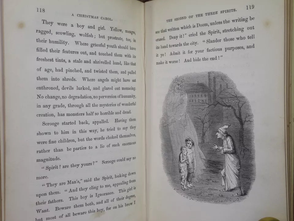 A CHRISTMAS CAROL BY CHARLES DICKENS 1844 FOURTH EDITION