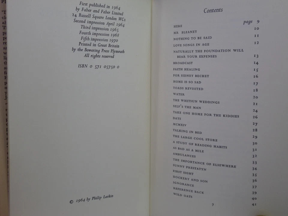 THE WHITSUN WEDDINGS BY PHILIP LARKIN 1970