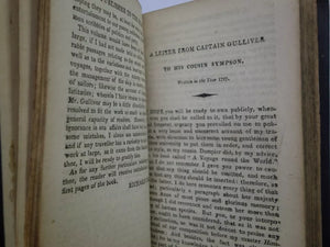 GULLIVER'S TRAVELS BY JONATHAN SWIFT 1808 FINE LEATHER BINDING