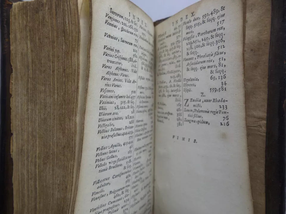 C. CORNELIUS TACITUS CUM OPTIMIS EXEMPLARIBUS COLLATUS 1678 COEVAL BINDING