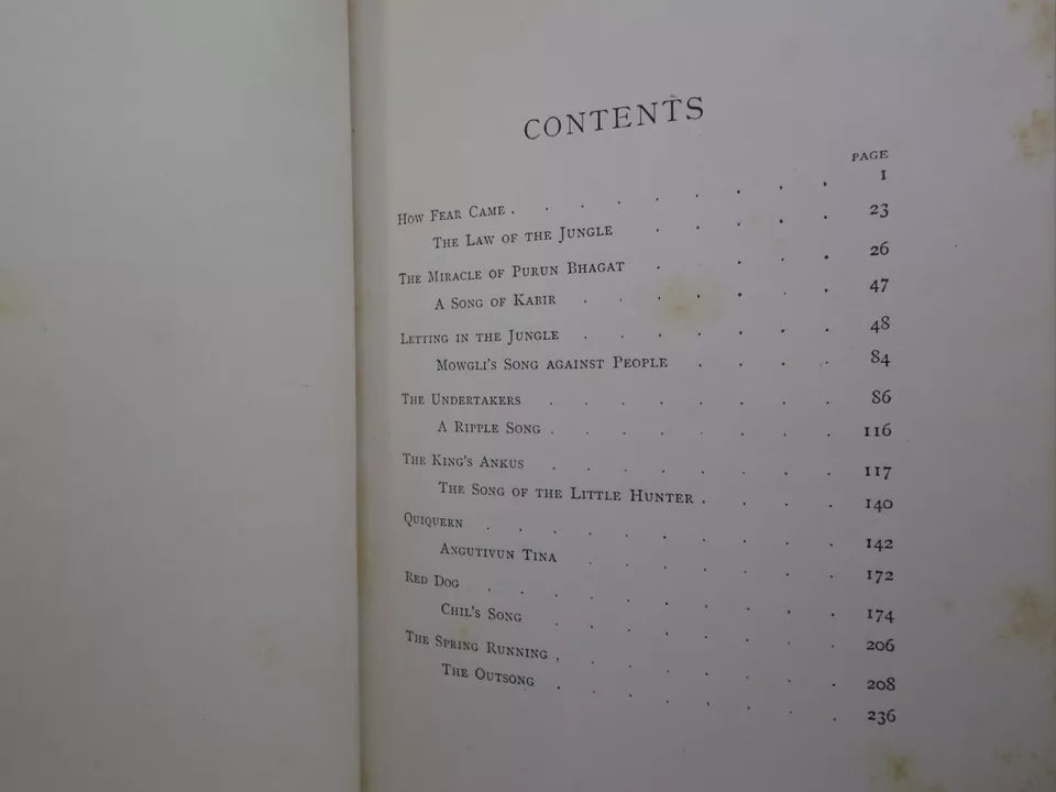 THE SECOND JUNGLE BOOK BY RUDYARD KIPLING 1895 FIRST EDITION