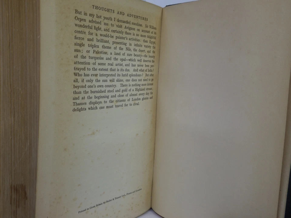 THOUGHTS AND ADVENTURES BY WINSTON S. CHURCHILL 1932