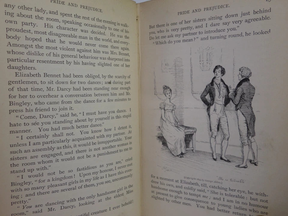 PRIDE AND PREJUDICE BY JANE AUSTEN 1894 FIRST PEACOCK EDITION