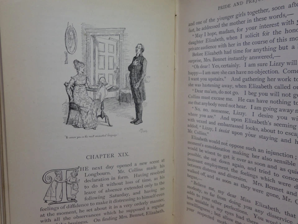 PRIDE AND PREJUDICE BY JANE AUSTEN 1894 FIRST PEACOCK EDITION