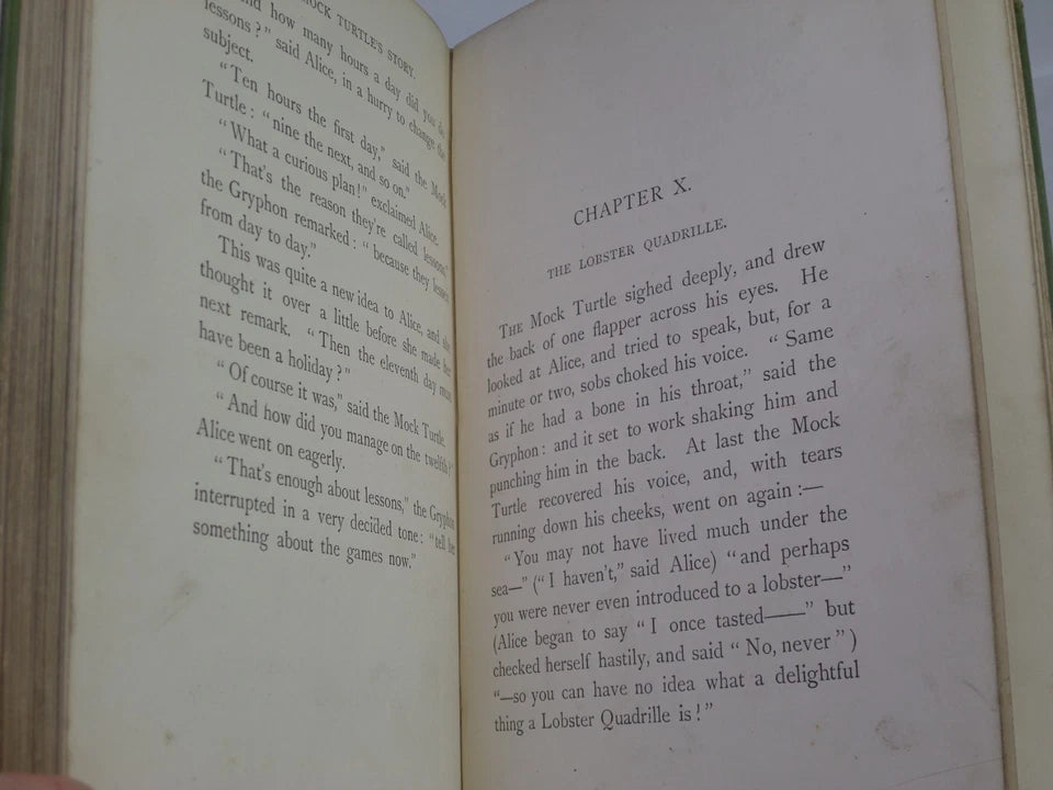 ALICE'S ADVENTURES IN WONDERLAND BY LEWIS CARROLL 1898 PEOPLE'S EDITION