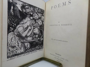 POEMS BY CHRISTINA G. ROSSETTI 1892 FINE LEATHER BINDING BY MUDIE