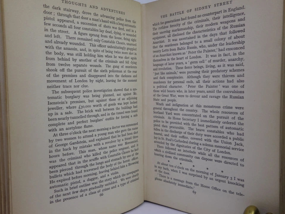 THOUGHTS AND ADVENTURES BY WINSTON S. CHURCHILL 1932