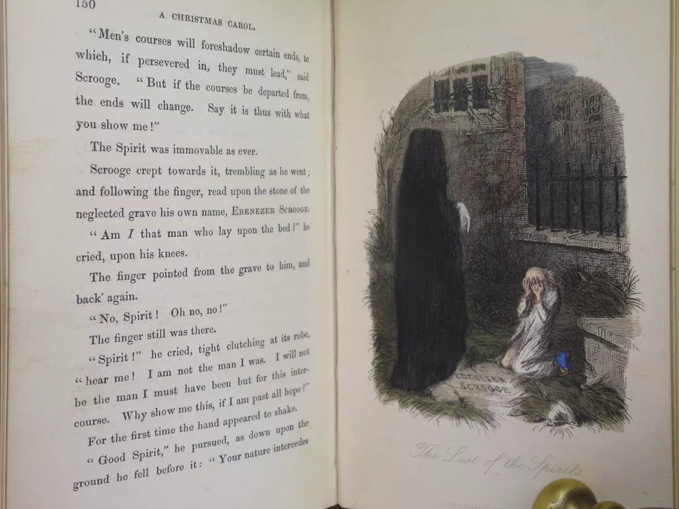 A CHRISTMAS CAROL BY CHARLES DICKENS 1844 FOURTH EDITION
