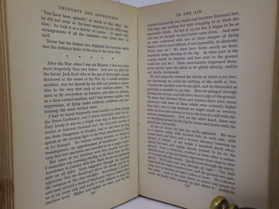 THOUGHTS AND ADVENTURES BY WINSTON S. CHURCHILL 1932