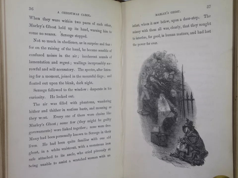 A CHRISTMAS CAROL BY CHARLES DICKENS 1844 FOURTH EDITION