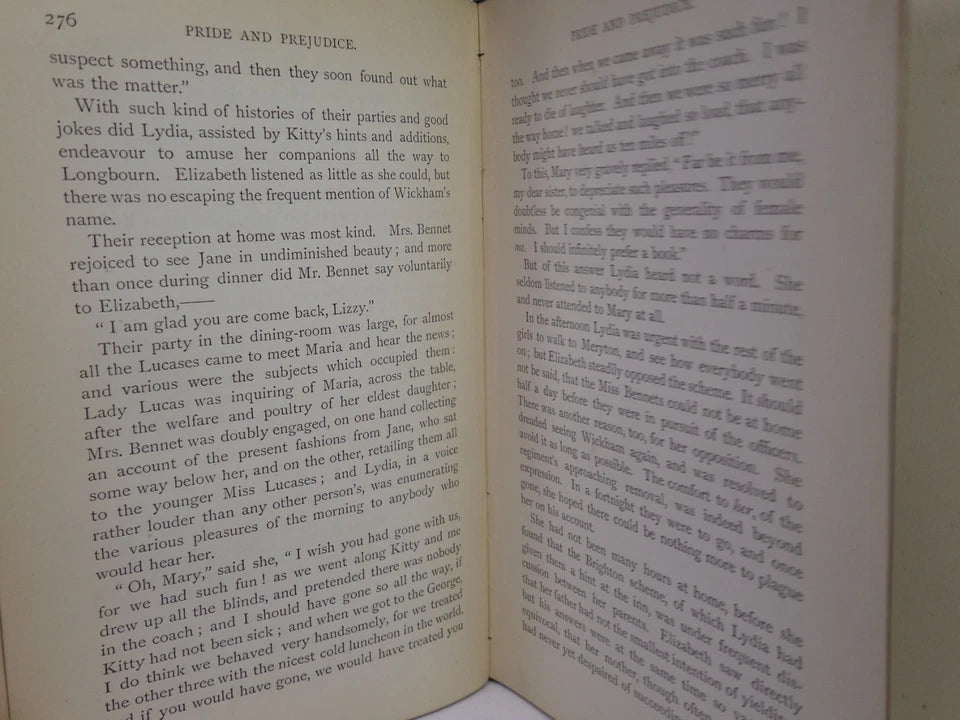 PRIDE AND PREJUDICE BY JANE AUSTEN 1894 FIRST PEACOCK EDITION
