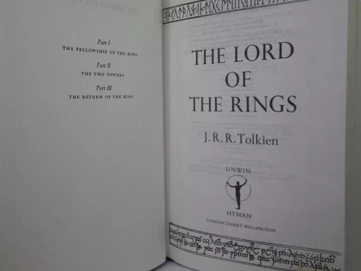 THE LORD OF THE RINGS TRILOGY BY J.R.R. TOLKIEN 1990 DELUXE EDITION