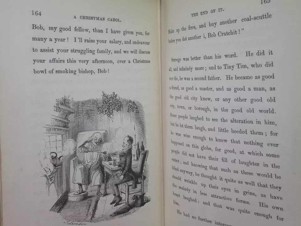 A CHRISTMAS CAROL BY CHARLES DICKENS 1844 FOURTH EDITION